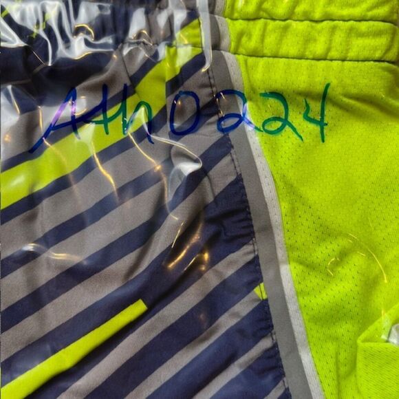 Nike Dri-Fit Women's Running Shorts Navy Blue, Gray, Lemon Lime Navy Lined Small - Picture 8 of 8